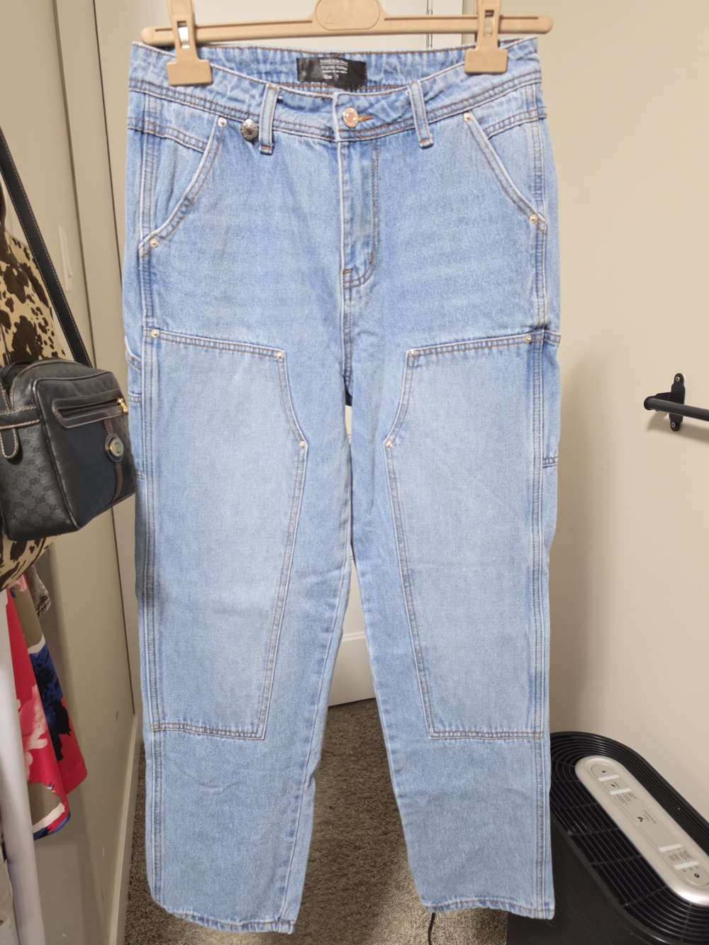 Monkey RIDE Jeans Original VINTAGE Light Wash Carpenter Jeans Size 1 - Picture 1 of 6